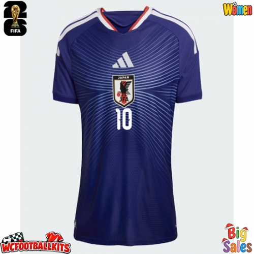Japan Ritsu Doan #10 Replica Home Stadium Shirt for Women World Cup 2026 Short Sleeve